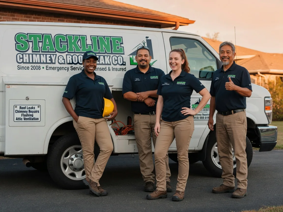Chimney flashing repair company in Mcloud, OK